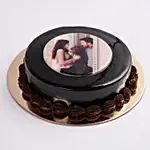 Chocolate Truffle Anniversary Photo Cake One Kg